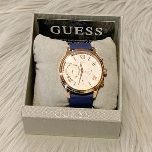 Guess Solar Quartz White Dial Ladies Watch